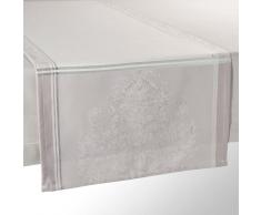 Camino de mesa de tela gris 150 cm PALACE