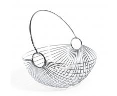 Cesto frutero de metal cromado 29 x 30 cm HAMAC
