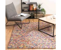 Alfombra multicolor de lana 160 × 230 cm RAINBOW