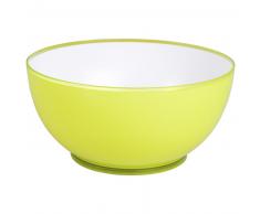 Ensaladera de plástico verde anís/blanco