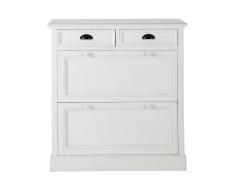 Mueble zapatero blanco An. 90 cm Newport
