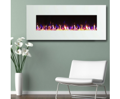 CHIMENEA ELÉCTRICA BLANCA 128cm - KAMIN BLANCA 50