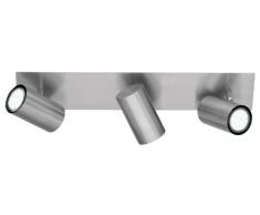 Trio Lighting Marley Lámpara de Techo con 3 Luces GU10, Níquel Mate (Nickel Mat), 48 cm