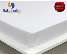SABANALIA - Bajera algodón Impermeable y Transpirable (Disponible en Varias Medidas), Cama 180-180 x 200 + 31