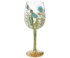 Enesco Lolita Copa de Vino de cristal, 450 ml, Multicolor