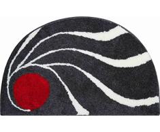 Grund Alfombra de Baño de Diseño COLANI, Ultra Suave y Absorbente, Antideslizante, 5 Años de GarantÃa, Colani 18, Alfombra de Baño 50x80 cm SemicÃrculo, Antracita