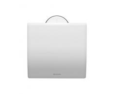 Brabantia 483387 - Portarollos de Papel higiénico, Color Blanco Puro