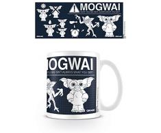 Gremlins Mogwai diseño con Texto en inglés Taza de cerámica, Multi-Color