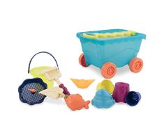 B. Toys â Carrito y Juguetes de Playa â 10 Juguetes para la Arena â Juego de Playa â Juguetes de Verano para niÃ±os â 18 Meses + â Wavy-Wagon - Azul