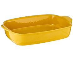Emile Henry EH909654 Plato rectangular grande de cerÃ¡mica para horno, color amarillo provenzal, 42,5 x 28 x 9 cm