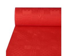 Papstar 12573 mantel desechable Rectangular Papel Rojo - Mantel de papel (Rectangular, Papel, Rojo, Estampado, 1 pieza(s), 1000 mm)