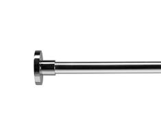 Croydex Round Section - Riel con Anillas para Cortina de Ducha (mÃ¡x. 2500 mm), metÃ¡lico