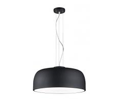 Trio Leuchten Baron lámpara colgante, Schwarz Matt