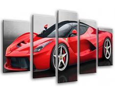Poster FotogrÃ¡fico Coche Deportivo, Ferrari Rojo TamaÃ±o total: 165 x 62 cm XXL