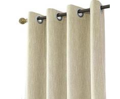Melodieux 1 Pieza Cortinas Opacas para SalÃ³n y Dormitorio Infantiles Cortinas Termicas Aislantes para Puertas Exteriores, Beige/140x245cm