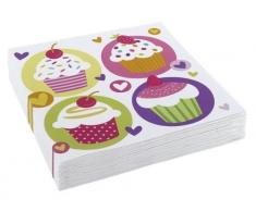 Amscan Servilletas, diseño de Cupcake
