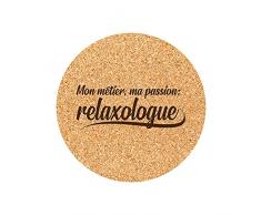 Juego de 6 Posavasos de Corcho Grabados oficios pasiÃ³n relajÃ³loga