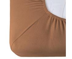 CelinaTex Relax Sábanas Ajustables Cama Boxspring Cama de Agua algodón Elastano 90x200-100x220 cm marrón Chocolate