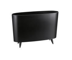 Koziol Milano Solid Negro Revistero, plÃ¡stico termoplÃ¡stico, 12 x 45.7 x 31.5 cm