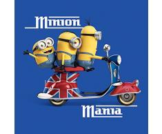 Minions Minion Mania Blue Lienzo Impresiones, Multicolor 40Â x 40Â cm