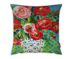 Bonamaison Funda de cojín, Cotton, Multicolor, 45X45