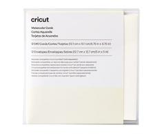 Cricut Joy Marfil tamaño 12 Paquete | para Usar con marcadores de Acuarela Alfombra de Tarjetas, Blanquecino, 12.1cm x 12.1cm Size S40
