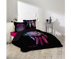 Douceur d Intérieur – Juego de edredón, algodón, 240 x 260 cm