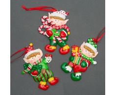Decoraciones Colgantes para Ã¡rbol de Navidad, Regalos de Duende, Ã¡rbol de Navidad, Adornos para decoraciÃ³n del hogar, Juego de 12 Piezas