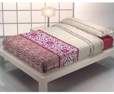 Quilt & CO Nelas - Juego de Funda nórdica para Cama de 105 cm, 180 x 220 cm, Color Fucsia