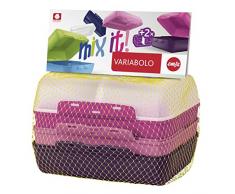 Emsa 517052Â Varia Bolo 4Â DE Mitad de Fuentes de Girls de Juego, plÃ¡stico, Multicolor, 16Â x 11Â x 14Â cm