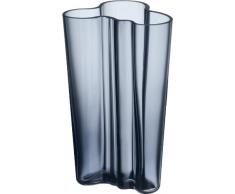 Iittala 1007826 Aalto Finlandia jarrón, altura 201 mm, lluvia azules