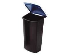 Han - Compartimento para Papelera Mondo, Color Negro/Azul