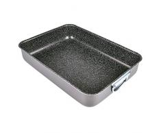 Alluflon Tradizione Italia Rustidera de Horno, Lasagnera, aluminio, Negro, 35x25 cm