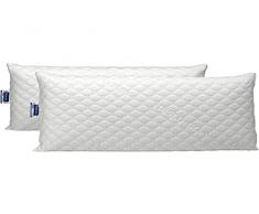 Todocama - Almohada viscoelÃ¡stica VISCOGEL con Copos 100% viscoelÃ¡sticos. Tejido Strech Viscogel. Firmeza Media - Alta. (Todas Las Medidas Disponibles). (Pack 2 x 70 cm)