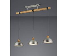 Trio Lighting Delhi lámpara colgante, 42 W, Níquel