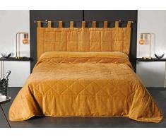 Linder - Colcha (1 27% algodón, 18% poliéster, 55% poliéster), Color Amarillo