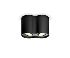Philips Hue â Lámpara inteligente, Hue Pillar, Foco LED Inteligente, Luz Blanca d eCálida a frÃa, Compatible con Alexa y Google Home, Color Negro