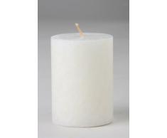 Kerzenfarm Vela Pilar pequeña. Blanca, Negro, Talla Ãnica