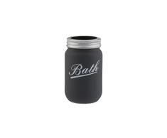 axentia Retro Taza de Cepillo de Dientes, Antracita, Ã 6,5 cm