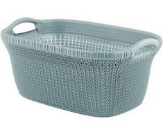 Curver Cesta Knit 40L, Azul Bruma, 57.5x36.5x25 cm, 228409