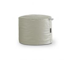 HAPPERS Puff Taburete Polipiel Indoor Ceniza