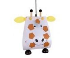 Niermann Lámpara colgante, diseño jirafa E27, 60 W, Blanco y marrón