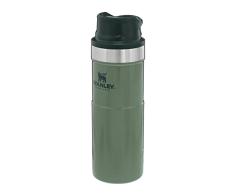 Stanley Trigger Action Termo Café Para Llevar 0.47L / 16OZ Hammertone Green â Botella Termica Sin BPA - Mantiene FrÃo 7 Horas - Vaso Termico Café de Acero Inoxidable - Apta Para Lavavajillas