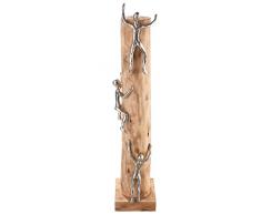 Gilde Escultura Decorativa de Madera/Aluminio â Escalador â Escalador â Alto Fuera â Color Natural â Altura 55 cm