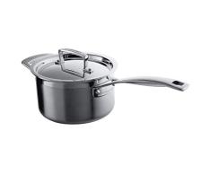 Le Creuset Cazo de acero inoxidable 3-Ply con tapa de 18 cm, 96200918001000