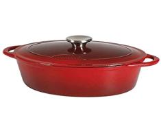 Sitram Cocotte sitraslow, Hierro Fundido, Exterior Rojo/Interior Negro