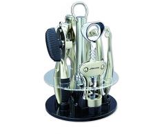 Arcos Accesorios - Juego de Accesorios de Cocina de 5 piezas en una Caja de Regalo - AleaciÃ³n de Zinc - Color Plata