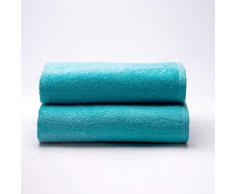 Sancarlos - Juego de 2 Toallas Ocean de BaÃ±o, Color Turquesa, 100% AlgodÃ³n, 550gr/m2