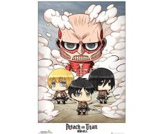 Attack on Titan GB Eye LTD, Chibi Grupo, Maxi Poster, 61 x 91,5 cm