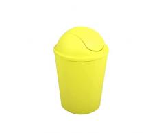 MSV Cubo de Basura AKO 5,5l con Tapa abatible Vert, Verde, 5,5 L